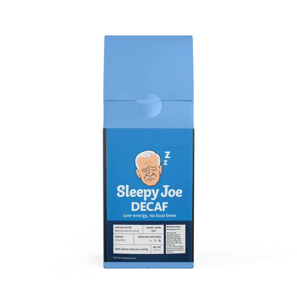Sleepy Joe Decaf – Low-energy, no-buzz brew - Ground Decaf Coffee Biden Blend (Medium Roast)