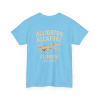 Alligator Alcatraz Logo T-Shirt – Swamp Tough Style for Rebels & Gator Fans