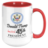 45th president trump presidential mug