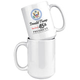 45th president trump presidential mug