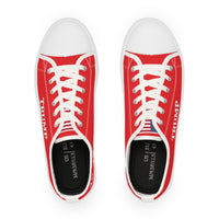 Trump 45-47 Mens Canvas Low Top Sneaker Shoes - Red