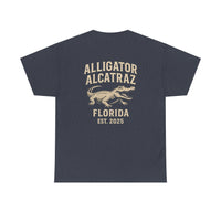 Alligator Alcatraz Logo T-Shirt – Swamp Tough Style for Rebels & Gator Fans