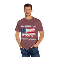 Department of Government Efficiency T-Shirt DOGE w/ America Flag