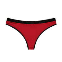 Trump Women's Thong Underwear Red with White Text on back