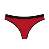 Trump Women's Thong Underwear Red with White Text on back