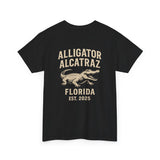 Alligator Alcatraz Logo T-Shirt – Swamp Tough Style for Rebels & Gator Fans