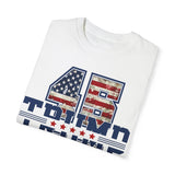 Trump 45 47 T-Shirt American Flag Lettering