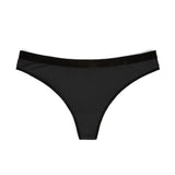 Trump Women's Thong Underwear Black with White Text on back