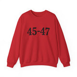 Trump 45-47 Heavy Blend Crewneck Sweatshirt/Sweater