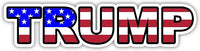 Trump 2024 Sticker American Flag Vinyl Stickers - 10 pack