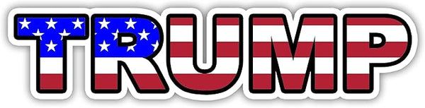 Trump 2024 Sticker American Flag Vinyl Sticker