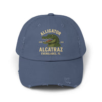 Alligator Alcatraz Everglades FL 2025 Distressed Cap - Printed Vintage Hat