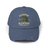 Alligator Alcatraz Everglades FL 2025 Distressed Cap - Printed Vintage Hat