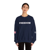 Freedom Sweatshirt - Charlie Kirk Tribute American Flag & USA on Sleeves Sweatshirt/Sweater