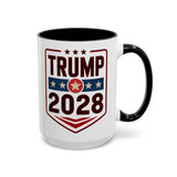 Donald Trump 2028 Ceramic Coffee Mug -  Large 15 oz