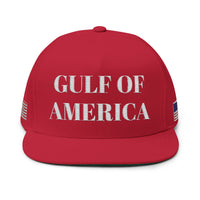 Gulf of America Embroidered  Hat w/ American Flag on Both Sides
