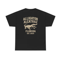 Alligator Alcatraz Logo T-Shirt – Swamp Tough Style for Rebels & Gator Fans