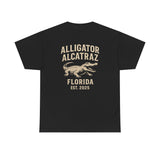 Alligator Alcatraz Logo T-Shirt – Swamp Tough Style for Rebels & Gator Fans