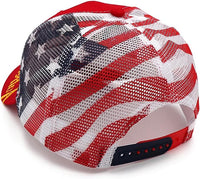 Trump Take America Back 2024 Hat with America Flag Mesh Back