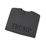 Trump 45-47 & American Flag on Sleeves Heavy Blend Crewneck Sweatshirt/Sweater
