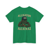 Alligator Alcatraz - Gator wearing ICE hat on a  T-Shirt