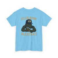 Alligator Alcatraz - Gator wearing ICE hat on a  T-Shirt