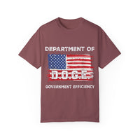 Department of Government Efficiency T-Shirt DOGE w/ America Flag