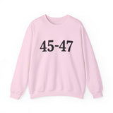 Trump 45-47 Heavy Blend Crewneck Sweatshirt/Sweater
