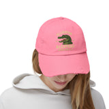 Alligator Alcatraz Everglades FL 2025 Distressed Cap - Printed Vintage Hat