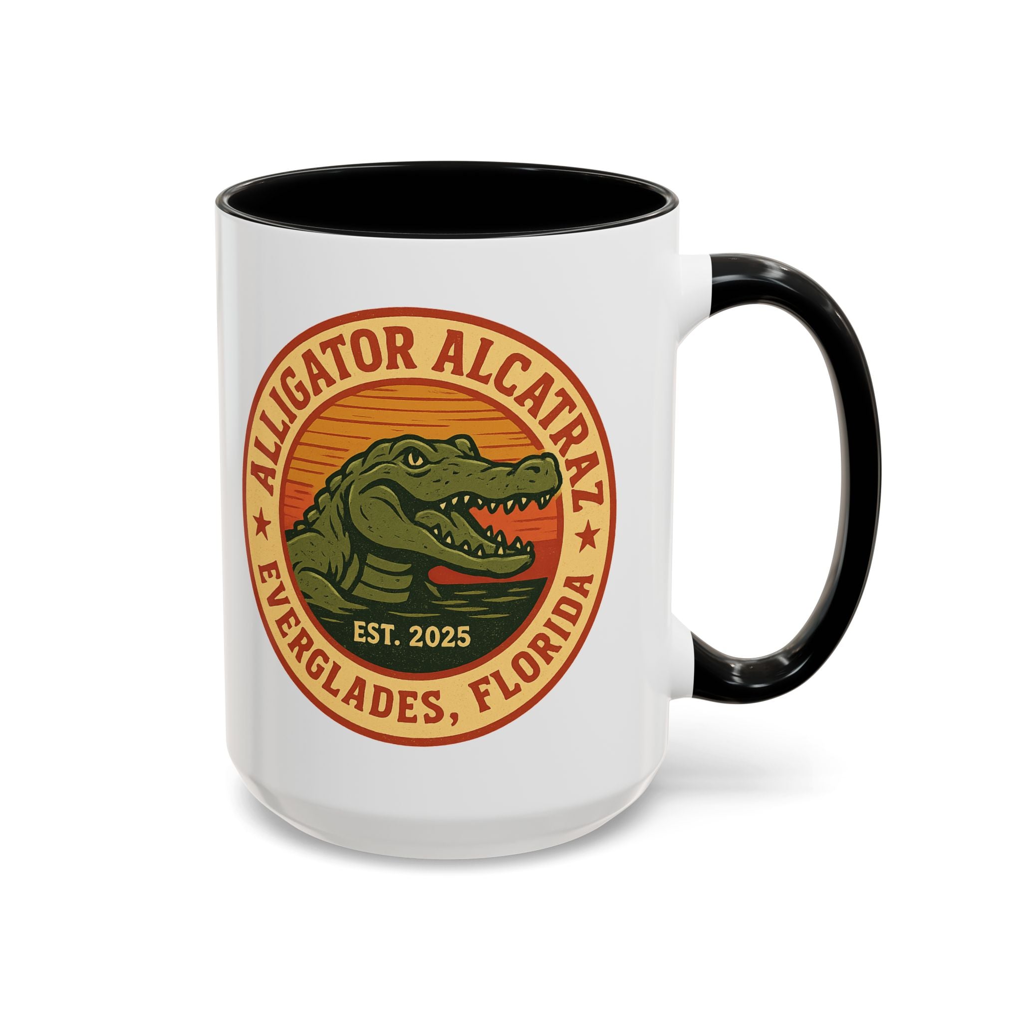 Alligator Alcatraz Large Coffee Mug – officialtrump2024store