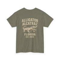 Alligator Alcatraz Logo T-Shirt – Swamp Tough Style for Rebels & Gator Fans