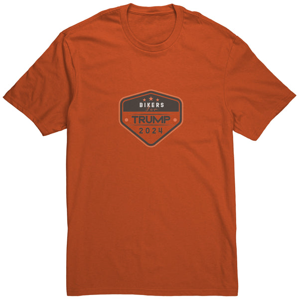 Bikers for Trump Motorcycle T-shirt - Orange | Trump 2024 Apparel