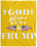 God Guns Trump Plush Fleece Blanket - 60x80