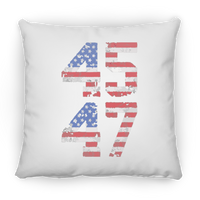 Trump 45-47 Large Square Pillow