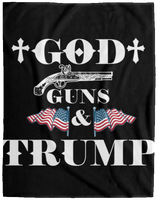 God Guns Trump Plush Fleece Blanket - 60x80