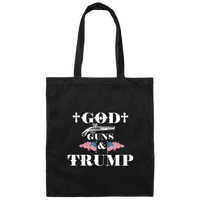 God Guns and Trump Canvas Tote Bag
