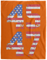 Trump 45-47 Plush Fleece Blanket - 60x80