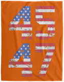 Trump 45-47 Plush Fleece Blanket - 60x80