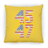 Trump 45-47 Large Square Pillow