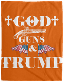 God Guns Trump Plush Fleece Blanket - 60x80