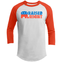 Raised Right Republican GOP Raglan Sleeve Shirt