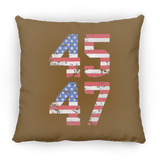 Trump 45-47 Large Square Pillow