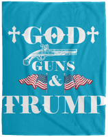 God Guns Trump Plush Fleece Blanket - 60x80
