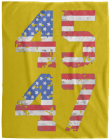Trump 45-47 Plush Fleece Blanket - 60x80