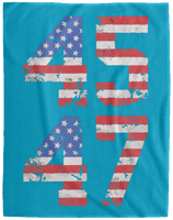 Trump 45-47 Plush Fleece Blanket - 60x80