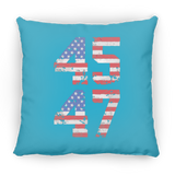 Trump 45-47 Large Square Pillow