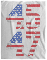 Trump 45-47 Plush Fleece Blanket - 60x80
