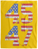 Trump 45-47 Plush Fleece Blanket - 60x80