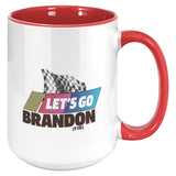 Lets Go Brandon White Mug