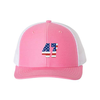 47 Hat - Trump American Flag Patterned 47 Snap-Back